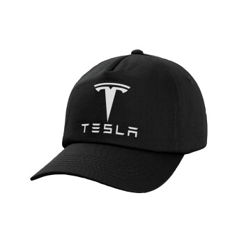 Tesla motors, Καπέλο Ενηλίκων Baseball, 100% Βαμβακερό,  Μαύρο (ΒΑΜΒΑΚΕΡΟ, ΕΝΗΛΙΚΩΝ, UNISEX, ONE SIZE)