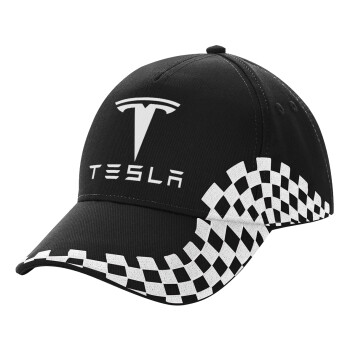 Tesla motors, Καπέλο Ενηλίκων Ultimate ΜΑΥΡΟ RACING, (100% ΒΑΜΒΑΚΕΡΟ DRILL, ΕΝΗΛΙΚΩΝ, UNISEX, ONE SIZE)