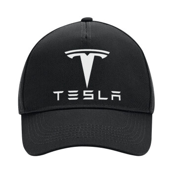 Tesla motors, Καπέλο Ενηλίκων Ultimate ΜΑΥΡΟ, (100% ΒΑΜΒΑΚΕΡΟ DRILL, ΕΝΗΛΙΚΩΝ, UNISEX, ONE SIZE)