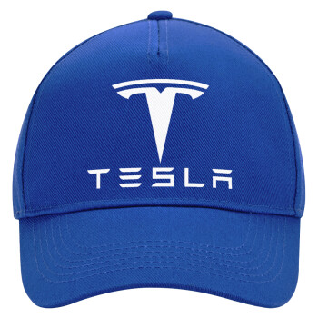 Tesla motors, Καπέλο Ενηλίκων Ultimate ΜΠΛΕ, (100% ΒΑΜΒΑΚΕΡΟ DRILL, ΕΝΗΛΙΚΩΝ, UNISEX, ONE SIZE)