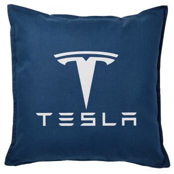 Tesla motors, Sofa cushion Blue 50x50cm includes filling
