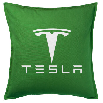 Tesla motors, Sofa cushion Green 50x50cm includes filling