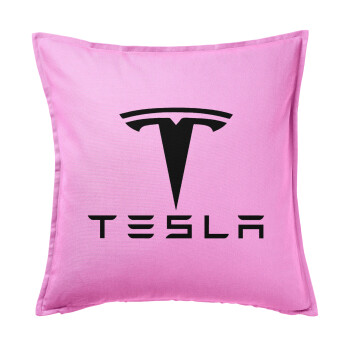 Tesla motors, Sofa cushion Pink 50x50cm includes filling