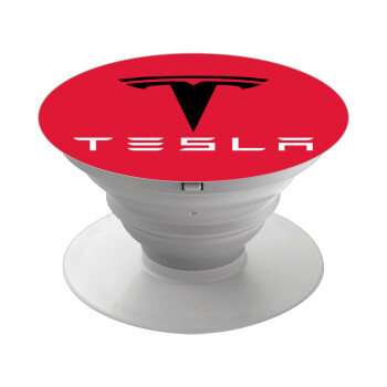 Tesla motors, Phone Holders Stand  White Hand-held Mobile Phone Holder