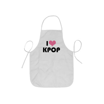 I Love KPOP, Ποδιά Σεφ ολόσωμη κοντή  Παιδική (44x62cm)