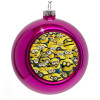 Purple Christmas tree ornament bauble 8cm