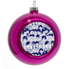 Purple Christmas tree ornament bauble 8cm