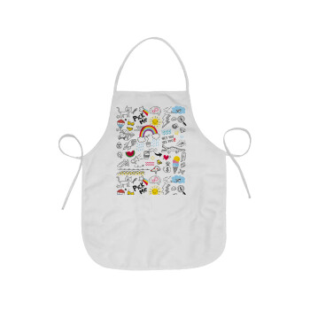 Doodle kids, Chef Apron Short Full Length Adult (63x75cm)