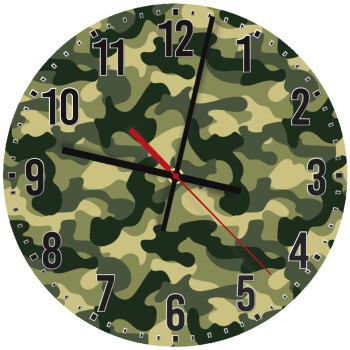 Army, Ρολόι τοίχου ξύλινο (30cm)