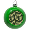 Green Christmas tree ornament bauble 8cm