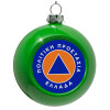 Green Christmas tree ornament bauble 8cm