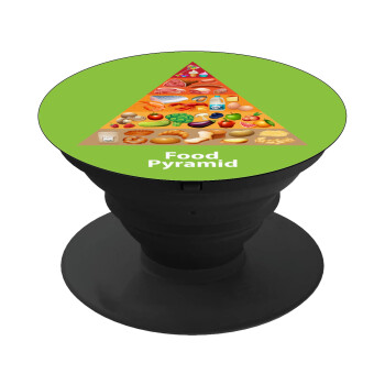Food pyramid chart, Phone Holders Stand  Black Hand-held Mobile Phone Holder