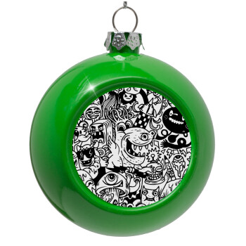 Τερατάκια, Green Christmas tree ornament bauble 8cm