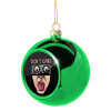 Green Christmas tree ornament ball 8cm