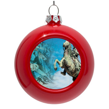 25η Μαρτίου 1821, Red Christmas tree ornament bauble 8cm