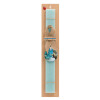 Easter Set, wooden keychain & aromatic flat Easter candle (30cm) (TURQUOISE)