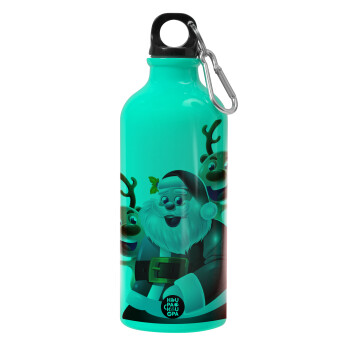 Santa Claus & Deers, Water bottle 600ml