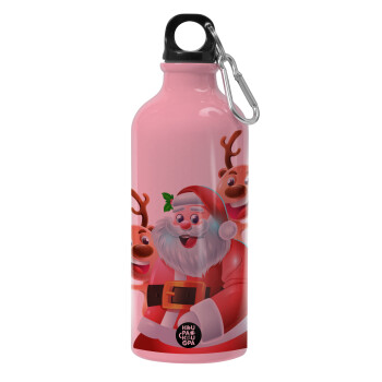 Santa Claus & Deers, Water bottle 600ml