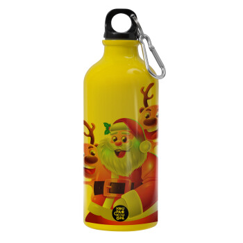 Santa Claus & Deers, Water bottle 600ml