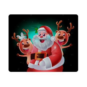Santa Claus & Deers, Mousepad rect 23x19cm