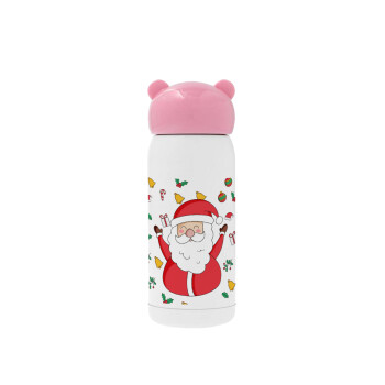 Santa Claus gifts, Pink stainless steel thermal flask, 320ml