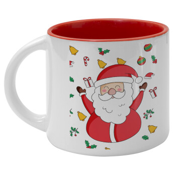 Santa Claus gifts, Κούπα κεραμική 400ml Λευκή/Κόκκινη