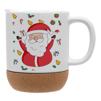 Santa Claus gifts, Ceramic coffee mug Cork (MAT), 330ml (1pcs)