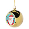 Golden Christmas tree ball ornament 8cm