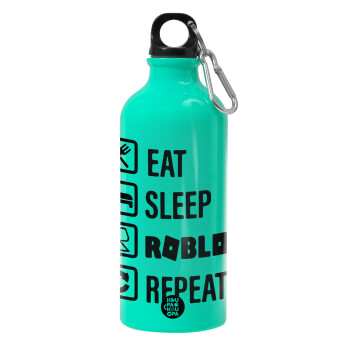 Eat, Sleep, Roblox, Repeat, Water bottle 600ml