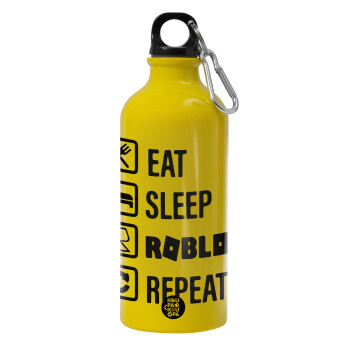 Eat, Sleep, Roblox, Repeat, Water bottle 600ml