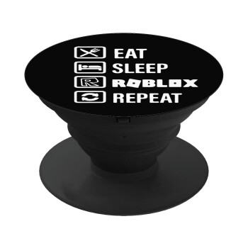 Eat, Sleep, Roblox, Repeat, Phone Holders Stand  Black Hand-held Mobile Phone Holder