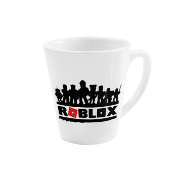 Roblox team, Κούπα κωνική Latte Λευκή, κεραμική, 300ml