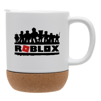 Roblox team, Κούπα, κεραμική με βάση φελού και καπάκι (ΜΑΤ), 330ml (1 τεμάχιο)