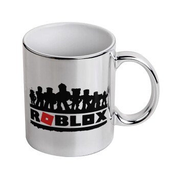 Roblox team, Mug ceramic, silver mirror, 330ml