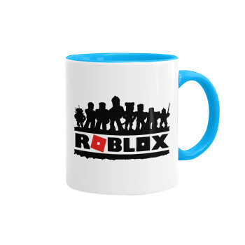 Roblox team, Mug colored light blue, ceramic, 330ml