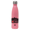 Metal mug thermos Pink Mat (Stainless steel), double wall, 500ml