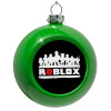 Green Christmas tree ornament bauble 8cm