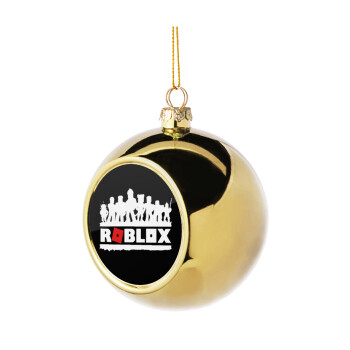 Roblox team, Golden Christmas tree ball ornament 8cm