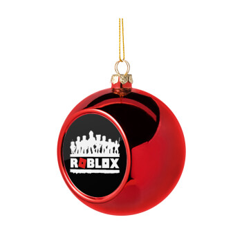 Roblox team, Χριστουγεννιάτικη μπάλα δένδρου Κόκκινη 8cm