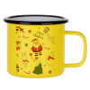 Metallic enamel MATT Yellow cup 360ml