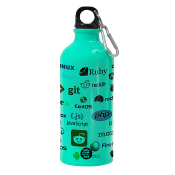 Tech logos, Water bottle 600ml