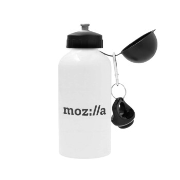 moz:lla, Metal water bottle, White, aluminum 500ml