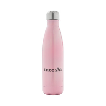 moz:lla, Metal mug thermos Pink Iridiscent (Stainless steel), double wall, 500ml