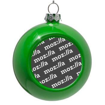 moz:lla, Green Christmas tree ornament bauble 8cm