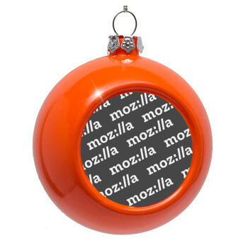 moz:lla, Orange Christmas tree ornament bauble 8cm