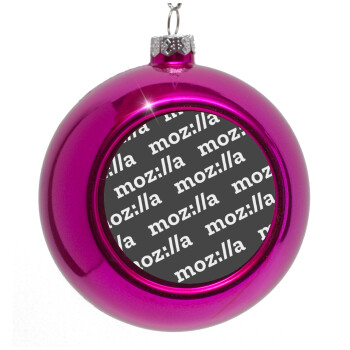 moz:lla, Purple Christmas tree ornament bauble 8cm