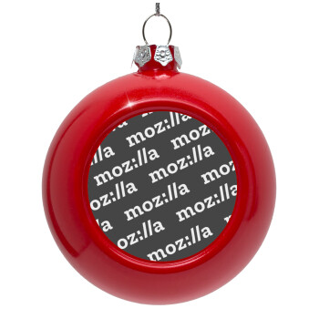 moz:lla, Red Christmas tree ornament bauble 8cm