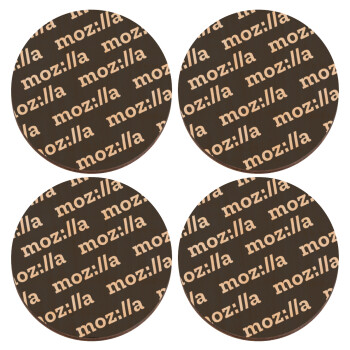 moz:lla, ΣΕΤ x4 Σουβέρ ξύλινα στρογγυλά plywood (9cm)