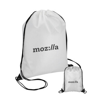 moz:lla, Τσάντα πουγκί με μαύρα κορδόνια (1 τεμάχιο)