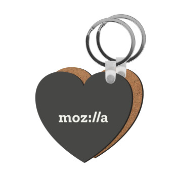 moz:lla, Μπρελόκ Ξύλινο καρδιά MDF